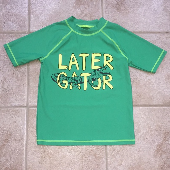 Carter’s Boys Alligator Gator Rashguard and Swim Shorts or Trunks - Picture 6 of 15